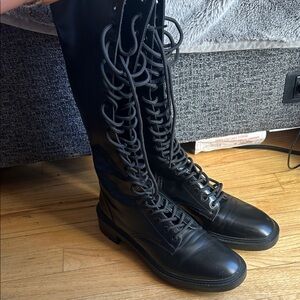 ZARA Lace up Combat Boot
